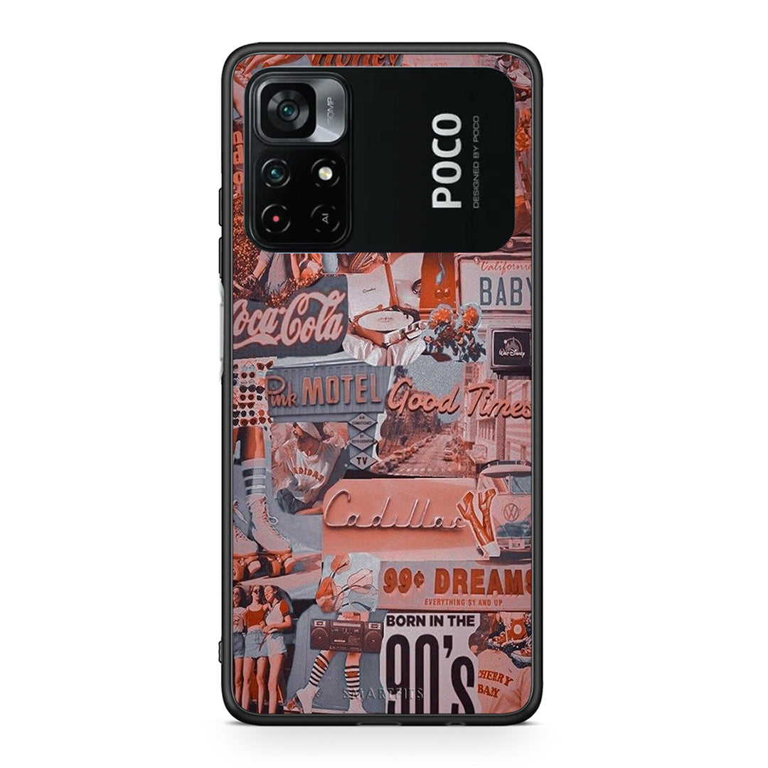 Xiaomi Poco M4 Pro 4G Born In 90s θήκη από τη Smartfits με σχέδιο στο πίσω μέρος και μαύρο περίβλημα | Smartphone case with colorful back and black bezels by Smartfits