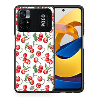 Thumbnail for Θήκη Xiaomi Poco M4 Pro 4G Cherry Summer από τη Smartfits με σχέδιο στο πίσω μέρος και μαύρο περίβλημα | Xiaomi Poco M4 Pro 4G Cherry Summer case with colorful back and black bezels