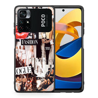 Thumbnail for Θήκη Αγίου Βαλεντίνου Xiaomi Poco M4 Pro 4G Collage Fashion από τη Smartfits με σχέδιο στο πίσω μέρος και μαύρο περίβλημα | Xiaomi Poco M4 Pro 4G Collage Fashion case with colorful back and black bezels