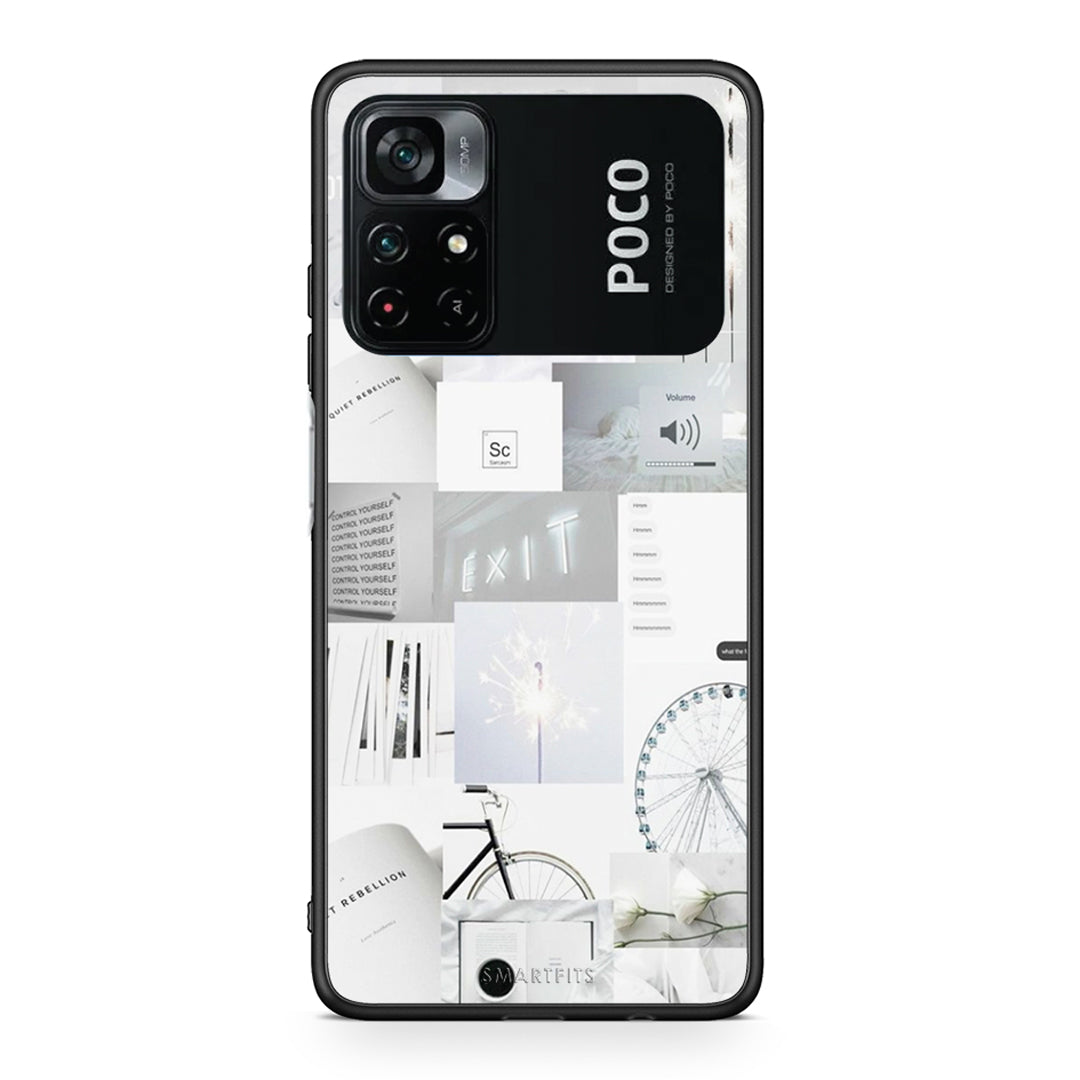 Xiaomi Poco M4 Pro 4G Collage Make Me Wonder Θήκη Αγίου Βαλεντίνου από τη Smartfits με σχέδιο στο πίσω μέρος και μαύρο περίβλημα | Smartphone case with colorful back and black bezels by Smartfits