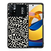 Thumbnail for Θήκη Xiaomi Poco M4 Pro 4G Doodle Art από τη Smartfits με σχέδιο στο πίσω μέρος και μαύρο περίβλημα | Xiaomi Poco M4 Pro 4G Doodle Art case with colorful back and black bezels