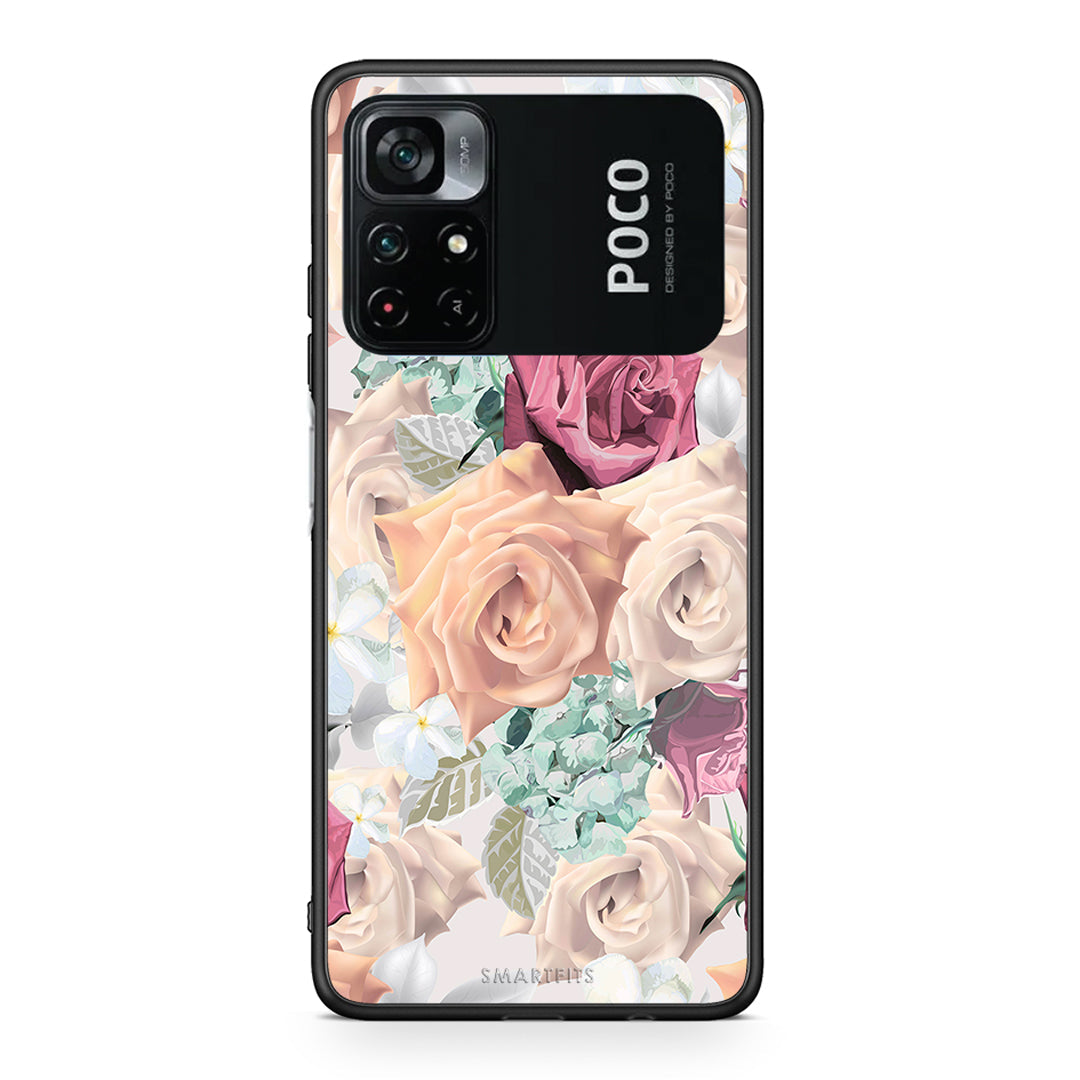 99 - Xiaomi Poco M4 Pro 4G Bouquet Floral case, cover, bumper