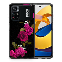 Thumbnail for Θήκη Xiaomi Poco M4 Pro 4G Red Roses Flower από τη Smartfits με σχέδιο στο πίσω μέρος και μαύρο περίβλημα | Xiaomi Poco M4 Pro 4G Red Roses Flower case with colorful back and black bezels