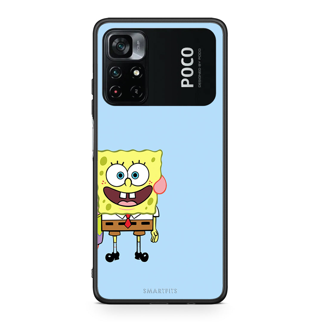 Xiaomi Poco M4 Pro 4G Friends Bob θήκη από τη Smartfits με σχέδιο στο πίσω μέρος και μαύρο περίβλημα | Smartphone case with colorful back and black bezels by Smartfits