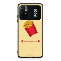 Thumbnail for Xiaomi Poco M4 Pro 4G Fries Before Guys Θήκη Αγίου Βαλεντίνου από τη Smartfits με σχέδιο στο πίσω μέρος και μαύρο περίβλημα | Smartphone case with colorful back and black bezels by Smartfits