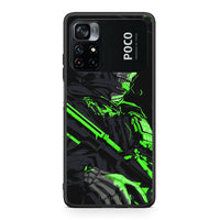 Thumbnail for Xiaomi Poco M4 Pro 4G Green Soldier Θήκη Αγίου Βαλεντίνου από τη Smartfits με σχέδιο στο πίσω μέρος και μαύρο περίβλημα | Smartphone case with colorful back and black bezels by Smartfits