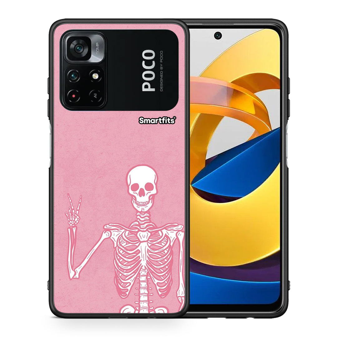 Θήκη Xiaomi Poco M4 Pro 4G Halloween Motivation από τη Smartfits με σχέδιο στο πίσω μέρος και μαύρο περίβλημα | Xiaomi Poco M4 Pro 4G Halloween Motivation case with colorful back and black bezels