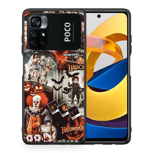 Θήκη Xiaomi Poco M4 Pro 4G Halloween Spooky Season από τη Smartfits με σχέδιο στο πίσω μέρος και μαύρο περίβλημα | Xiaomi Poco M4 Pro 4G Halloween Spooky Season case with colorful back and black bezels