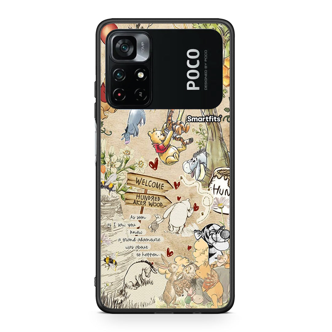 Xiaomi Poco M4 Pro 4G Happy Friends θήκη από τη Smartfits με σχέδιο στο πίσω μέρος και μαύρο περίβλημα | Smartphone case with colorful back and black bezels by Smartfits