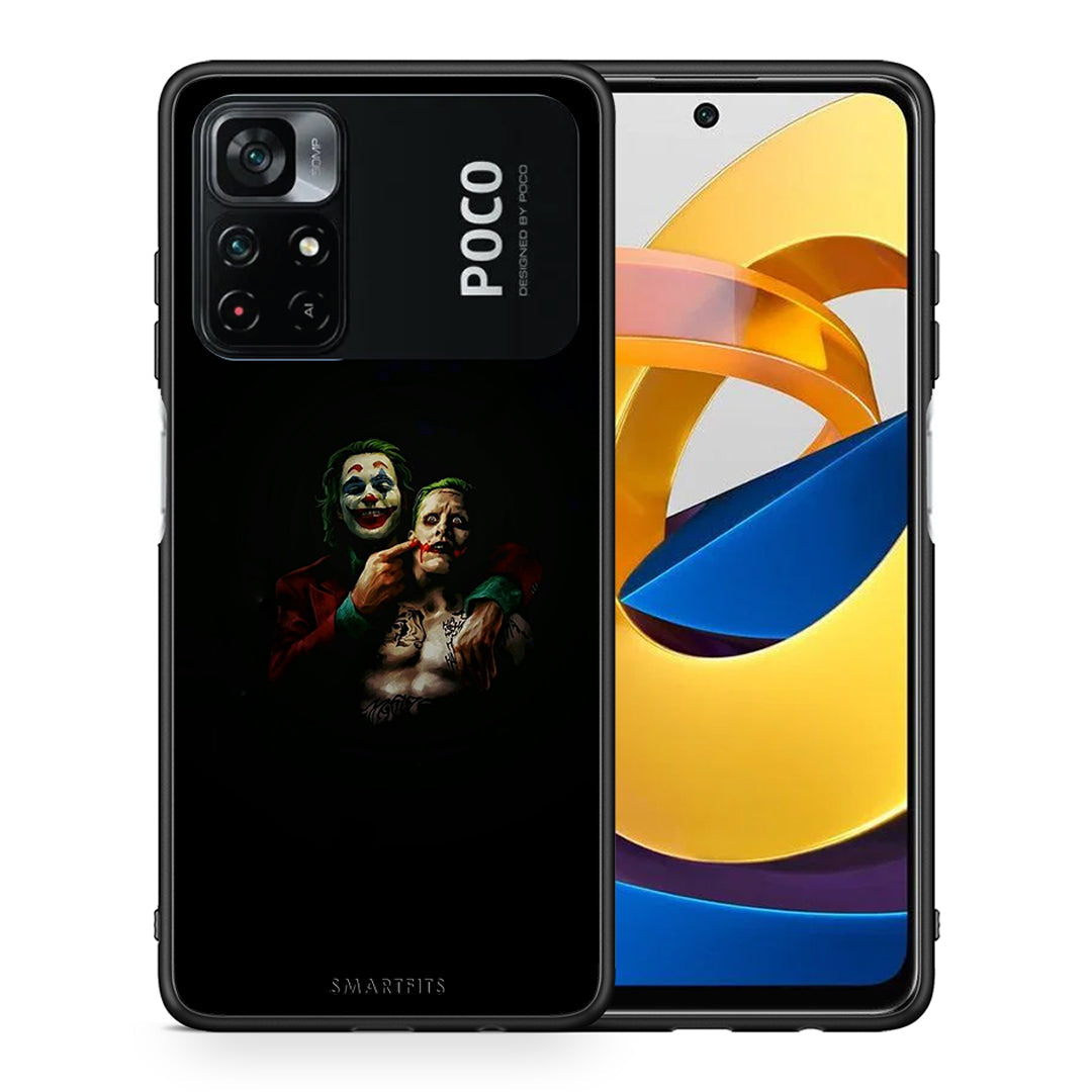 Θήκη Xiaomi Poco M4 Pro 4G Clown Hero από τη Smartfits με σχέδιο στο πίσω μέρος και μαύρο περίβλημα | Xiaomi Poco M4 Pro 4G Clown Hero case with colorful back and black bezels
