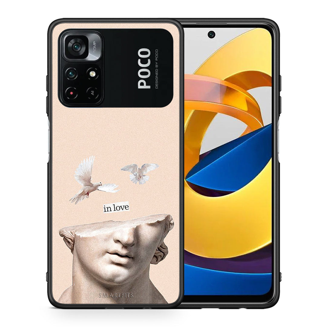 Θήκη Xiaomi Poco M4 Pro 4G In Love από τη Smartfits με σχέδιο στο πίσω μέρος και μαύρο περίβλημα | Xiaomi Poco M4 Pro 4G In Love case with colorful back and black bezels