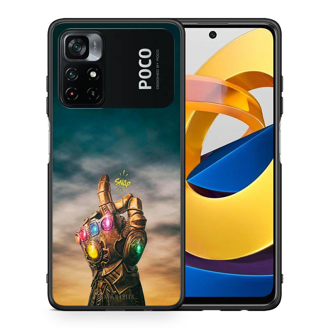 Θήκη Xiaomi Poco M4 Pro 4G Infinity Snap από τη Smartfits με σχέδιο στο πίσω μέρος και μαύρο περίβλημα | Xiaomi Poco M4 Pro 4G Infinity Snap case with colorful back and black bezels