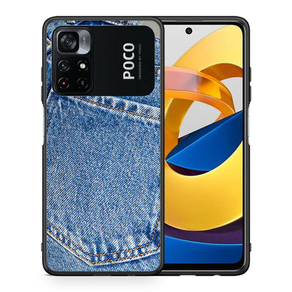 Θήκη Xiaomi Poco M4 Pro 4G Jeans Pocket από τη Smartfits με σχέδιο στο πίσω μέρος και μαύρο περίβλημα | Xiaomi Poco M4 Pro 4G Jeans Pocket case with colorful back and black bezels