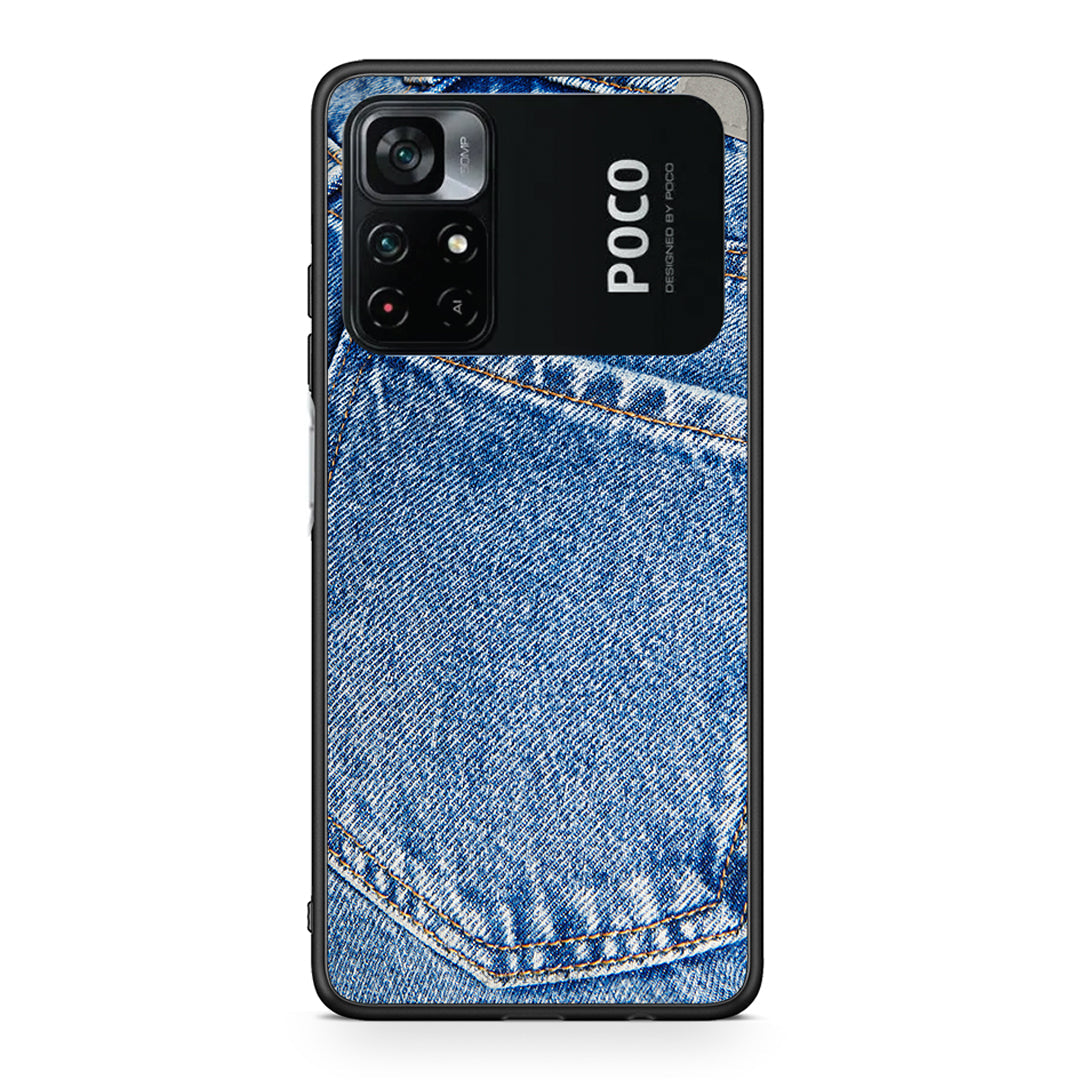 Xiaomi Poco M4 Pro 4G Jeans Pocket θήκη από τη Smartfits με σχέδιο στο πίσω μέρος και μαύρο περίβλημα | Smartphone case with colorful back and black bezels by Smartfits