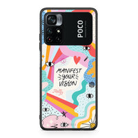 Thumbnail for Xiaomi Poco M4 Pro 4G Manifest Your Vision θήκη από τη Smartfits με σχέδιο στο πίσω μέρος και μαύρο περίβλημα | Smartphone case with colorful back and black bezels by Smartfits