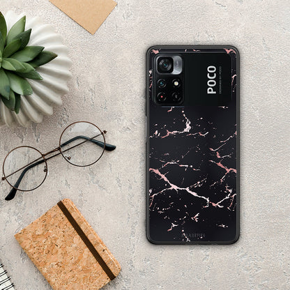 Marble Black Rosegold - Xiaomi Poco M4 Pro 4G θήκη
