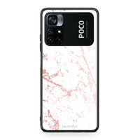 Thumbnail for 116 - Xiaomi Poco M4 Pro 4G Pink Splash Marble case, cover, bumper