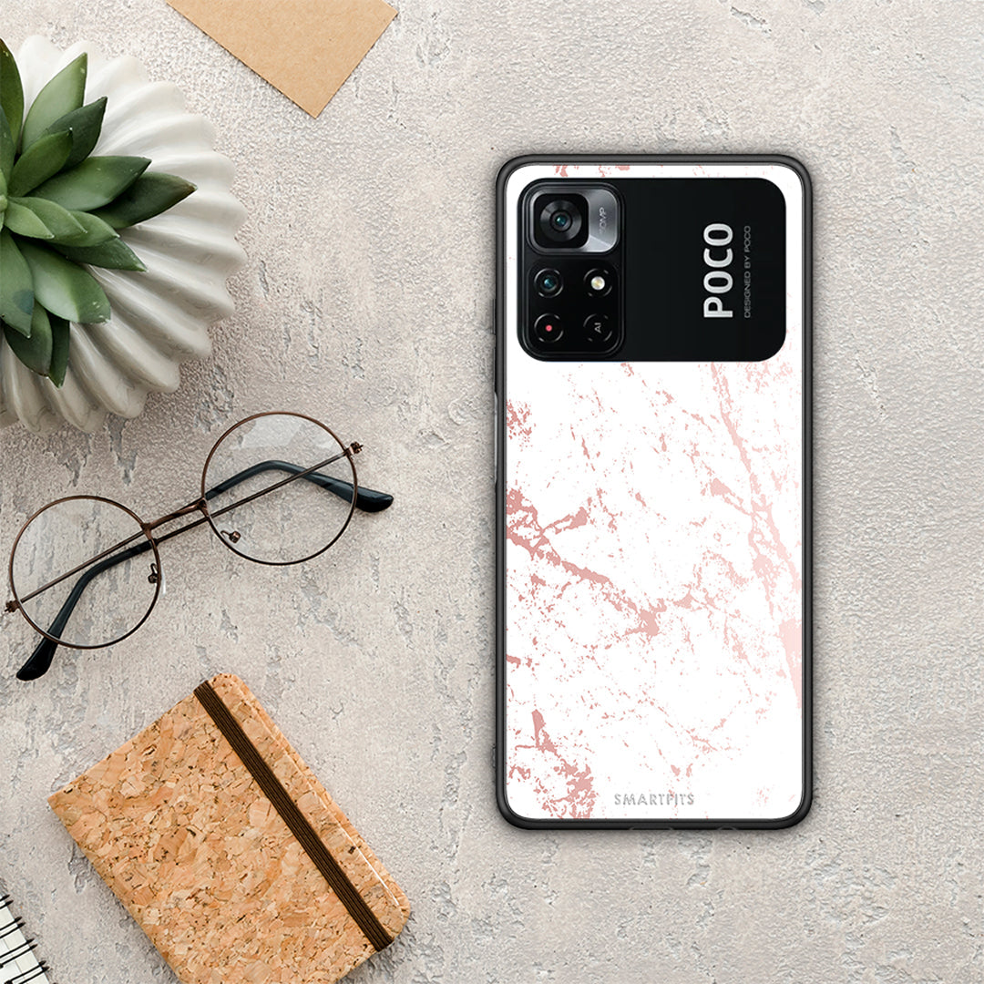 Marble Pink Splash - Xiaomi Poco M4 Pro 4G θήκη