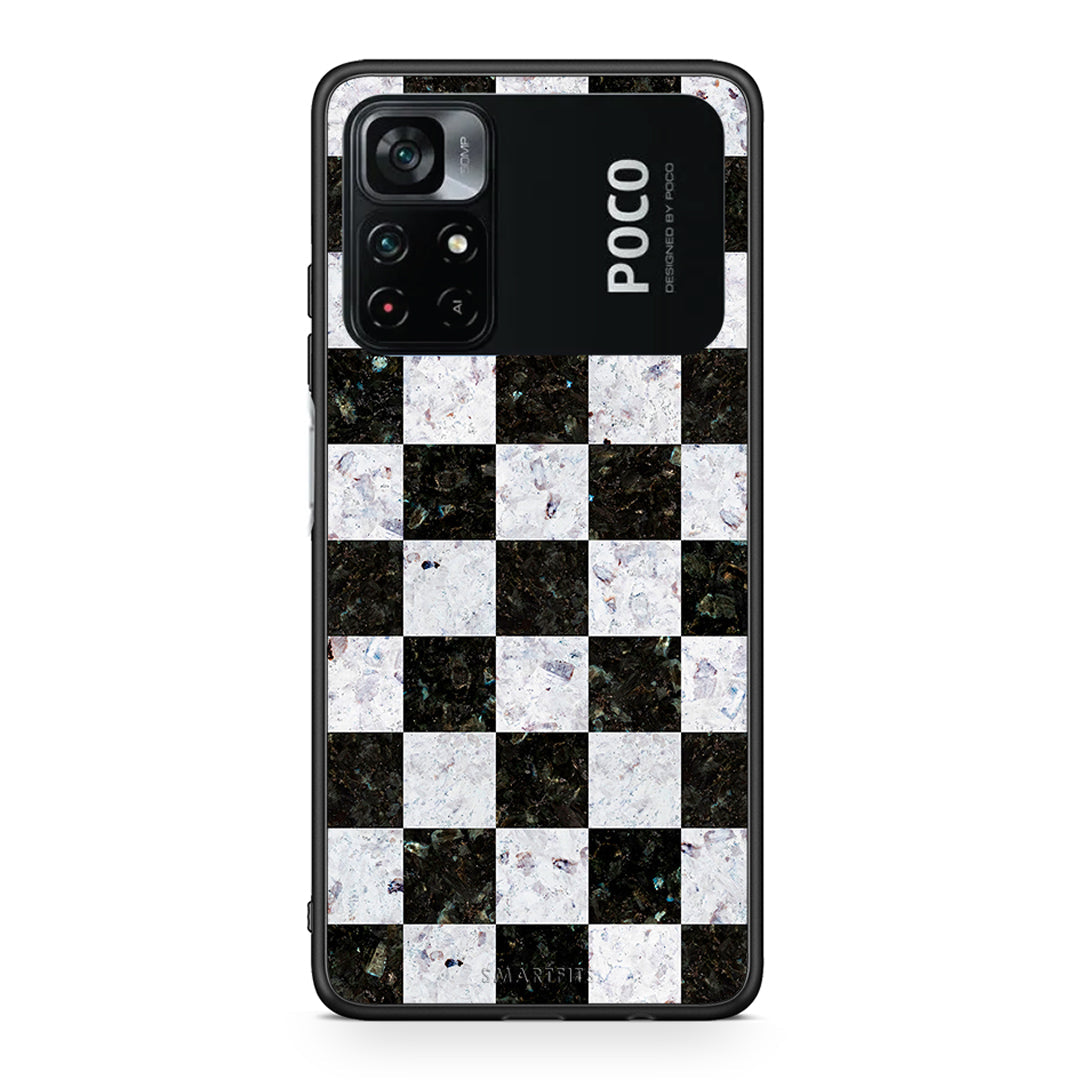 4 - Xiaomi Poco M4 Pro 4G Square Geometric Marble case, cover, bumper