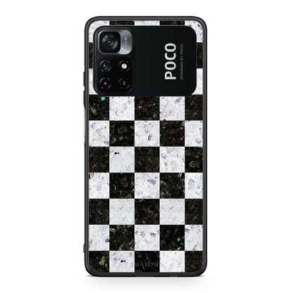 4 - Xiaomi Poco M4 Pro 4G Square Geometric Marble case, cover, bumper