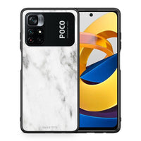 Thumbnail for Θήκη Xiaomi Poco M4 Pro 4G White Marble από τη Smartfits με σχέδιο στο πίσω μέρος και μαύρο περίβλημα | Xiaomi Poco M4 Pro 4G White Marble case with colorful back and black bezels