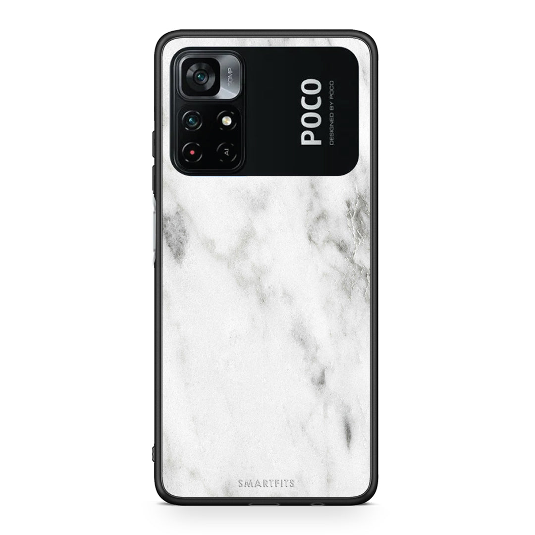 2 - Xiaomi Poco M4 Pro 4G White marble case, cover, bumper