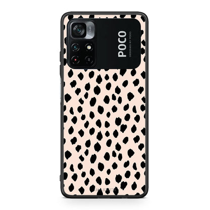 Xiaomi Poco M4 Pro 4G New Polka Dots θήκη από τη Smartfits με σχέδιο στο πίσω μέρος και μαύρο περίβλημα | Smartphone case with colorful back and black bezels by Smartfits