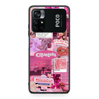Thumbnail for Xiaomi Poco M4 Pro 4G Pink Love Θήκη Αγίου Βαλεντίνου από τη Smartfits με σχέδιο στο πίσω μέρος και μαύρο περίβλημα | Smartphone case with colorful back and black bezels by Smartfits