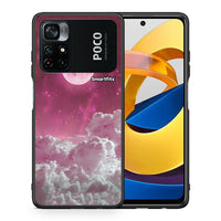 Thumbnail for Θήκη Xiaomi Poco M4 Pro 4G Pink Moon από τη Smartfits με σχέδιο στο πίσω μέρος και μαύρο περίβλημα | Xiaomi Poco M4 Pro 4G Pink Moon case with colorful back and black bezels