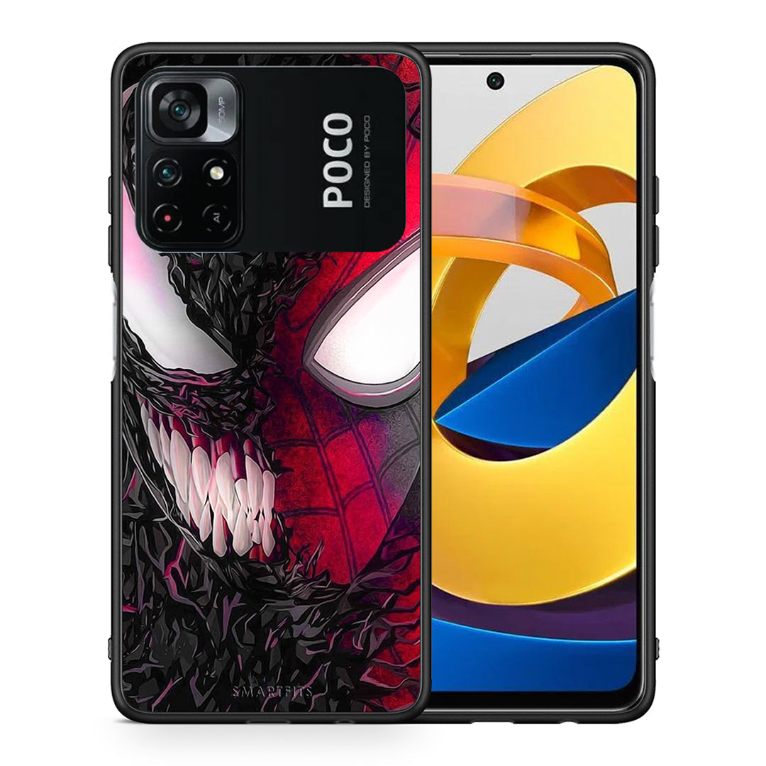 Θήκη iPhone 11 Pro Max SpiderVenom PopArt από τη Smartfits με σχέδιο στο πίσω μέρος και μαύρο περίβλημα | iPhone 11 Pro Max SpiderVenom PopArt case with colorful back and black bezels