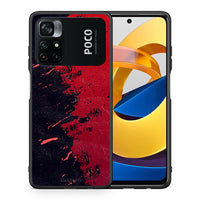 Thumbnail for Θήκη Αγίου Βαλεντίνου Xiaomi Poco M4 Pro 4G Red Paint από τη Smartfits με σχέδιο στο πίσω μέρος και μαύρο περίβλημα | Xiaomi Poco M4 Pro 4G Red Paint case with colorful back and black bezels