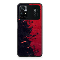 Thumbnail for Xiaomi Poco M4 Pro 4G Red Paint Θήκη Αγίου Βαλεντίνου από τη Smartfits με σχέδιο στο πίσω μέρος και μαύρο περίβλημα | Smartphone case with colorful back and black bezels by Smartfits