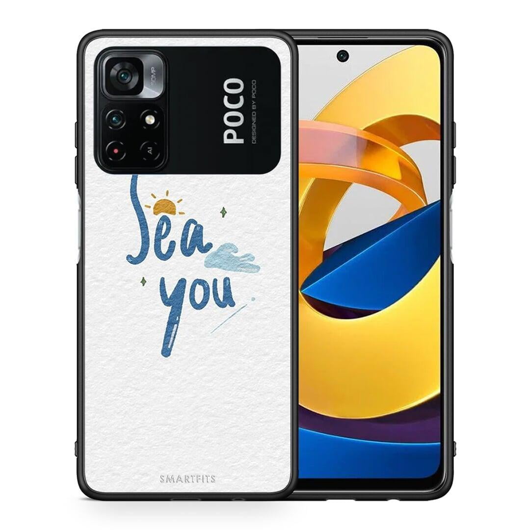 Θήκη Xiaomi Poco M4 Pro 4G Sea You από τη Smartfits με σχέδιο στο πίσω μέρος και μαύρο περίβλημα | Xiaomi Poco M4 Pro 4G Sea You case with colorful back and black bezels