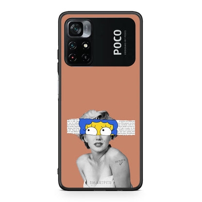 Xiaomi Poco M4 Pro 4G Sim Merilyn θήκη από τη Smartfits με σχέδιο στο πίσω μέρος και μαύρο περίβλημα | Smartphone case with colorful back and black bezels by Smartfits