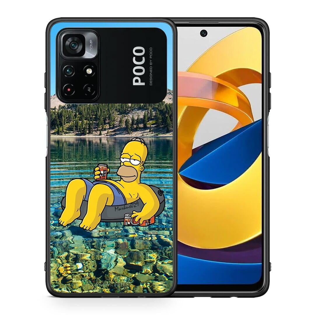 Θήκη Xiaomi Poco M4 Pro 4G Summer Happiness από τη Smartfits με σχέδιο στο πίσω μέρος και μαύρο περίβλημα | Xiaomi Poco M4 Pro 4G Summer Happiness case with colorful back and black bezels