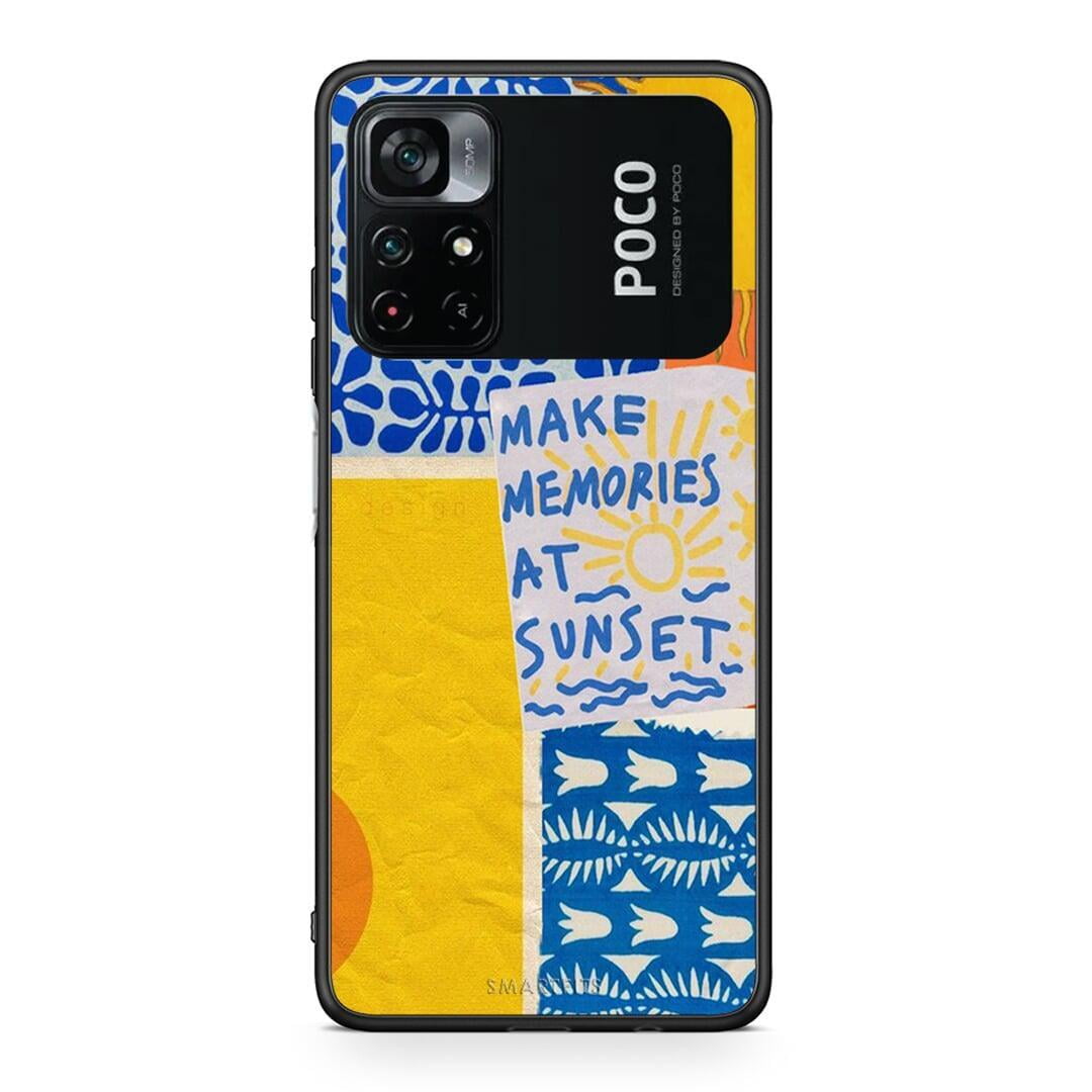 Xiaomi Poco M4 Pro 4G Sunset Memories Θήκη από τη Smartfits με σχέδιο στο πίσω μέρος και μαύρο περίβλημα | Smartphone case with colorful back and black bezels by Smartfits