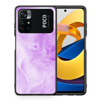 Thumbnail for Θήκη Xiaomi Poco M4 Pro 4G Lavender Watercolor από τη Smartfits με σχέδιο στο πίσω μέρος και μαύρο περίβλημα | Xiaomi Poco M4 Pro 4G Lavender Watercolor case with colorful back and black bezels
