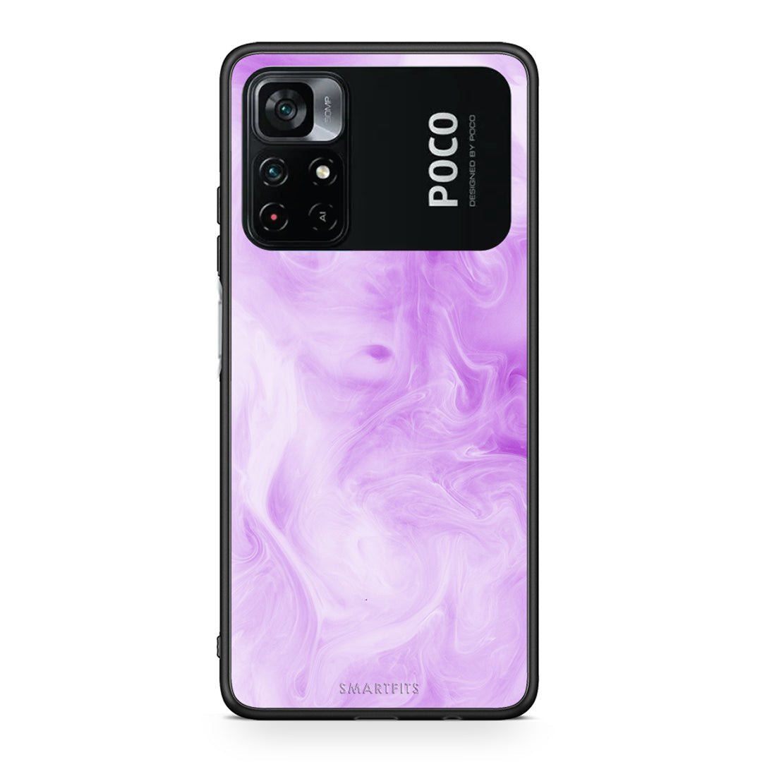 99 - Xiaomi Poco M4 Pro 4G Watercolor Lavender case, cover, bumper