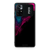Thumbnail for 4 - Xiaomi Poco M4 Pro 4G Pink Black Watercolor case, cover, bumper