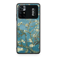 Thumbnail for Xiaomi Poco M4 Pro 4G White Blossoms θήκη από τη Smartfits με σχέδιο στο πίσω μέρος και μαύρο περίβλημα | Smartphone case with colorful back and black bezels by Smartfits
