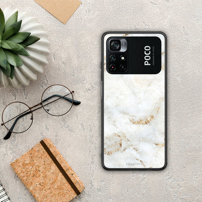 White Gold Marble - Xiaomi Poco M4 Pro 4G θήκη