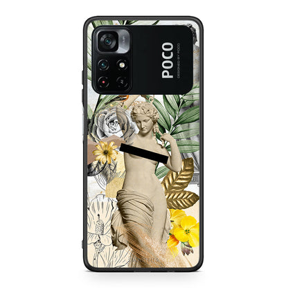 Xiaomi Poco M4 Pro 4G Woman Statue θήκη από τη Smartfits με σχέδιο στο πίσω μέρος και μαύρο περίβλημα | Smartphone case with colorful back and black bezels by Smartfits