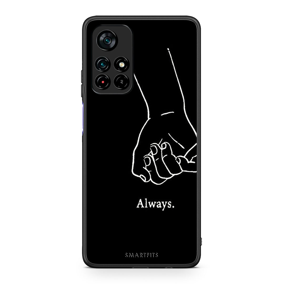 Xiaomi Poco M4 Pro 5G Always & Forever 1 Θήκη Αγίου Βαλεντίνου από τη Smartfits με σχέδιο στο πίσω μέρος και μαύρο περίβλημα | Smartphone case with colorful back and black bezels by Smartfits