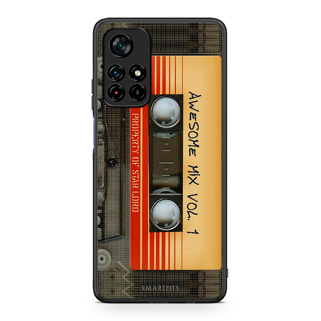 Xiaomi Poco M4 Pro 5G Awesome Mix θήκη από τη Smartfits με σχέδιο στο πίσω μέρος και μαύρο περίβλημα | Smartphone case with colorful back and black bezels by Smartfits