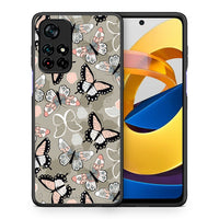 Thumbnail for Θήκη Xiaomi Poco M4 Pro 5G Butterflies Boho από τη Smartfits με σχέδιο στο πίσω μέρος και μαύρο περίβλημα | Xiaomi Poco M4 Pro 5G Butterflies Boho case with colorful back and black bezels