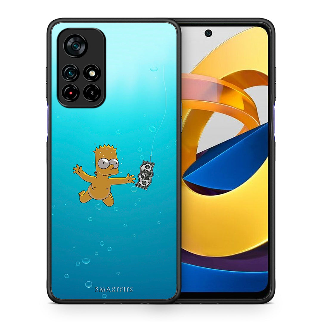 Θήκη Xiaomi Poco M4 Pro 5G Chasing Money από τη Smartfits με σχέδιο στο πίσω μέρος και μαύρο περίβλημα | Xiaomi Poco M4 Pro 5G Chasing Money case with colorful back and black bezels