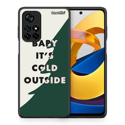 Θήκη Xiaomi Poco M4 Pro 5G Cold Outside από τη Smartfits με σχέδιο στο πίσω μέρος και μαύρο περίβλημα | Xiaomi Poco M4 Pro 5G Cold Outside case with colorful back and black bezels