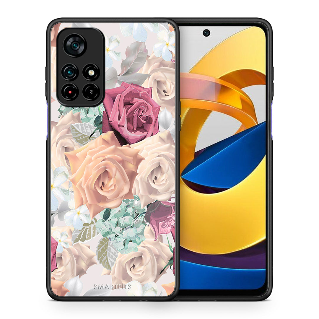 Θήκη Xiaomi Poco M4 Pro 5G Bouquet Floral από τη Smartfits με σχέδιο στο πίσω μέρος και μαύρο περίβλημα | Xiaomi Poco M4 Pro 5G Bouquet Floral case with colorful back and black bezels