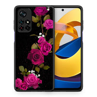 Thumbnail for Θήκη Xiaomi Poco M4 Pro 5G Red Roses Flower από τη Smartfits με σχέδιο στο πίσω μέρος και μαύρο περίβλημα | Xiaomi Poco M4 Pro 5G Red Roses Flower case with colorful back and black bezels