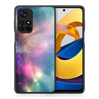 Thumbnail for Θήκη Xiaomi Poco M4 Pro 5G Rainbow Galaxy από τη Smartfits με σχέδιο στο πίσω μέρος και μαύρο περίβλημα | Xiaomi Poco M4 Pro 5G Rainbow Galaxy case with colorful back and black bezels